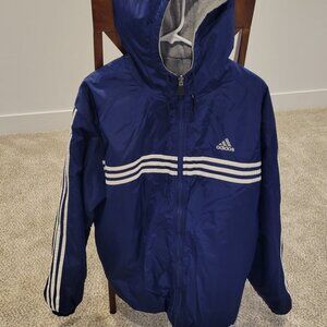ADIDAS Navy and Gray Reversable Jacket Men's
